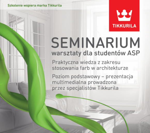 Tikkurila wykłada na warszawskiej ASP