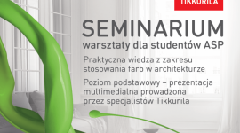 Tikkurila wykłada na warszawskiej ASP BIZNES, Edukacja - W ramach współpracy z Akademią Sztuk Pięknych w Warszawie Tikkurila poprowadzi seminarium dla studentów Wydziału Architektury Wnętrz pod hasłem „Farby w architekturze”.