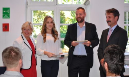 Przyszli stolarze z Czarnej Wody spotkali się z Konsul Generalną Niemiec