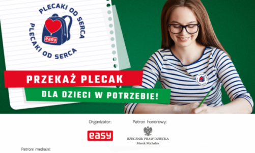 Kampania społeczna dla szkół EASY Plecaki od serca