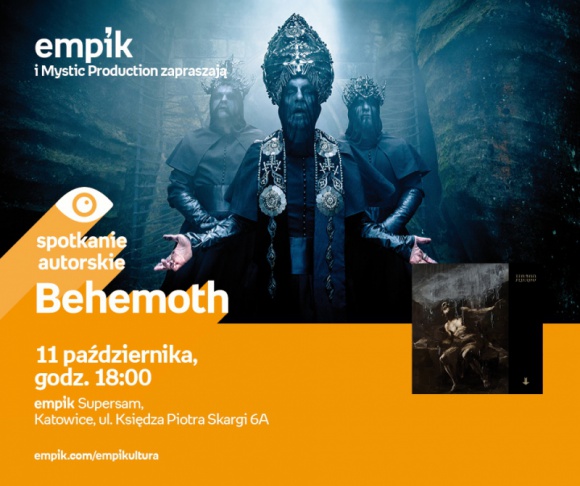 Behemoth w Empiku w Supersamie BIZNES, Kultura - Zapraszamy na wyjątkowe spotkanie z grupą Behemoth, promujące ich najnowszy album „I Loved You At Your Darkest". Spotkanie odbędzie się 11 października w Empiku w Centrum Handlowym Supersam w Katowicach o godzinie 18:00.