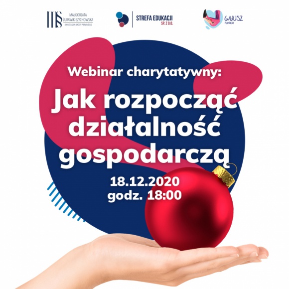 Webinar charytatywny "Jak założyć działalność gospodarczą?"